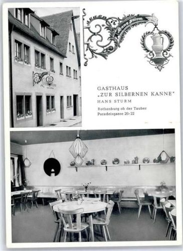 Rothenburg Gasthaus Zur Silbernen Kanne