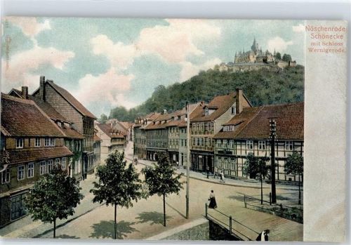 Nöschenrode Schönecke mit Schloss Wernigerode