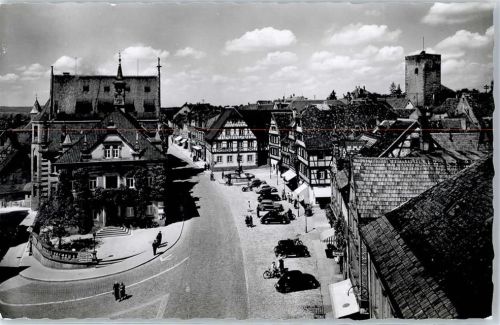 Bretten Rathaus Hauptstraße Fachwerkhäuser Rathaus