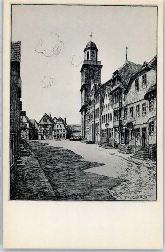 Lauterbach Marktplatz sign. Karl Winkel