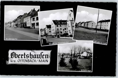 Obertshausen Straße im Hasenwinkel Grünanlage Straße im Loh