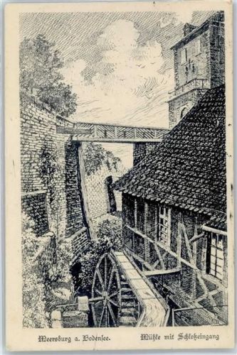 Meersburg Mühle mit Schlosseingang