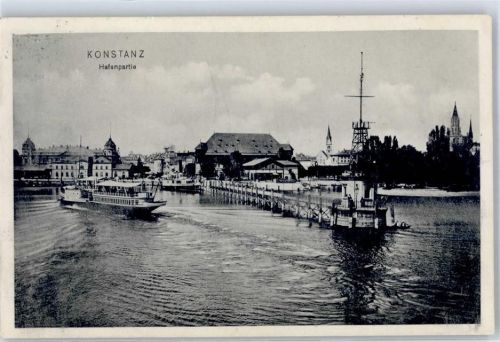 Konstanz 1913 Hafenpartie