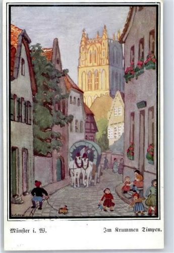 Münster 1915 Im krummen Timpen