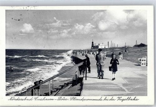 27472 W2190 Döse - Strandpromenade bei der Kugelbake Notopfer