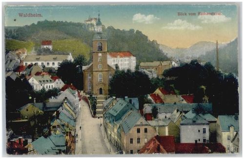 Waldheim Blick vom Rathausturm