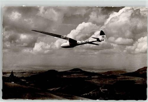 W6412 Wasserkuppe , Kr Fulda Segelflug Foto AK