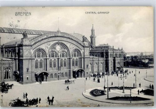 Bremen 1907 Zentral Bahnhof
