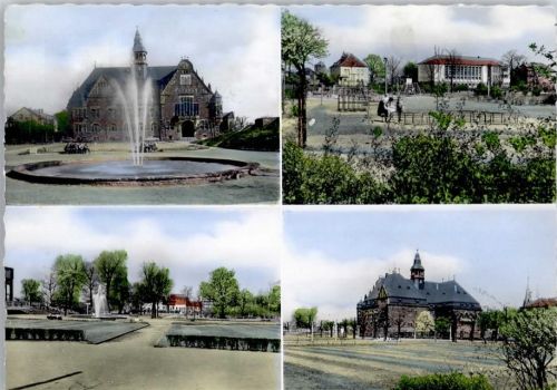 Dillingen Rund ums Rathaus Springbrunnen