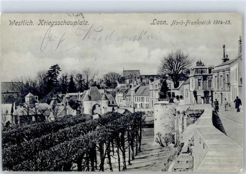 Laon 1915 Stadtmauer