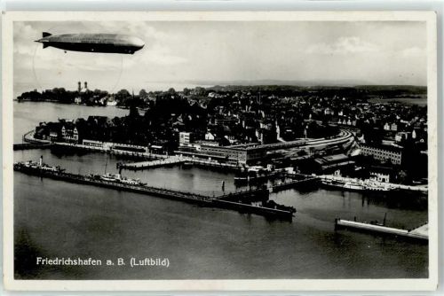 Friedrichshafen Fliegeraufnahme Friedrichshafen Zeppelin