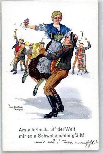 Tanz Tracht Posaune