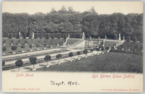 Sedlitz 1902 Garten Stille Musik