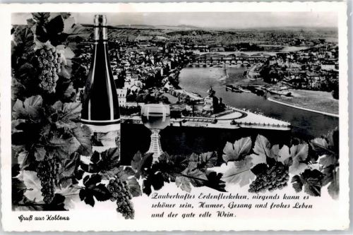 Koblenz Weinflasche