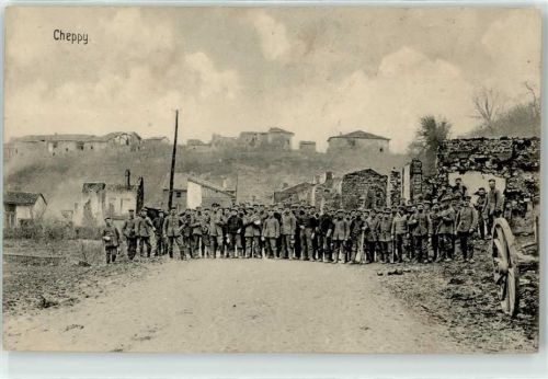 Cheppy beschossene Stadt Soldaten Division