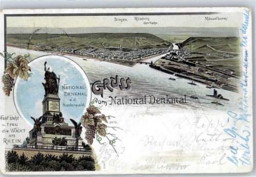 Niederwald 1898 Nationaldenkmal an den Niederwald