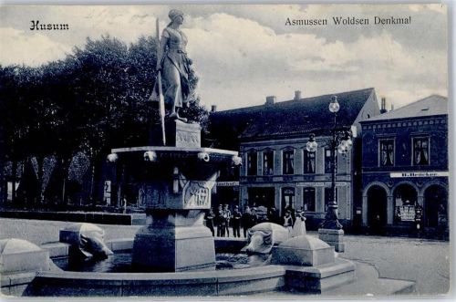 Husum 1907 Asmussen Woldsen Gedächtnisbrunnen
