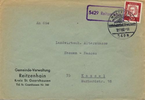 Reitzenhain Landpoststempel