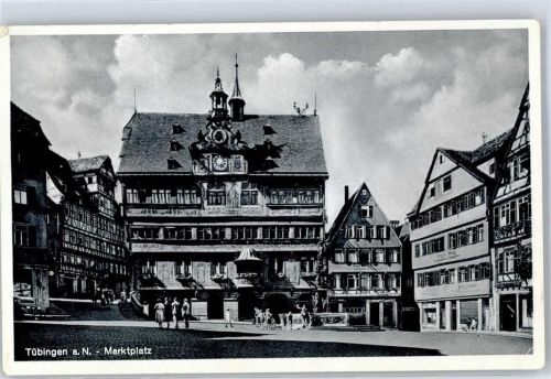 Tübingen Marktplatz Rathaus Notopfer