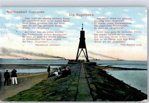 Cuxhaven 1910 Kugelbake