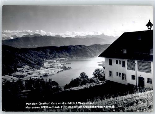 Steindorf 1962 Pension Gasthaus Karawankenblick
