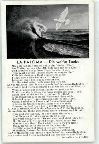 La Paloma Die weisse Taube