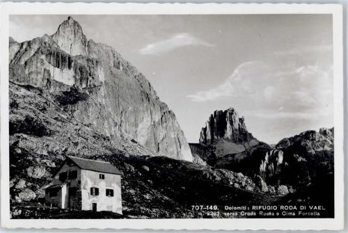 Bozen Dlomiten Rifugio Roda di Vael Hüttenstempel