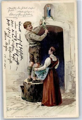 Frau Döcker, E. Künstlerkarte