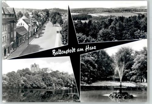 06493 O4303 Ballenstedt - Friedenspark Forstfachschule Wilhelm-Pieck-Allee