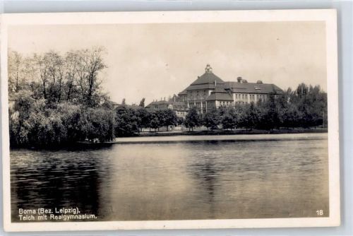 04552 O7200 Borna b Leipzig Foto AK Realgymnasium