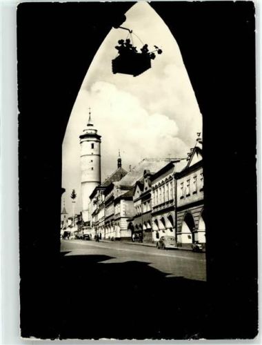 Domazlice Turm Tor Auto