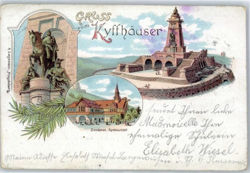 Kyffhäuser 1899 Denkmal Gasthaus