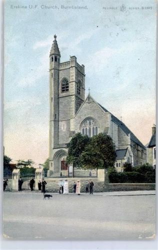 Burntisland Lithographie Erskine Church Kirche