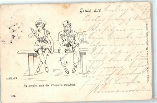 1901 Humor sign.