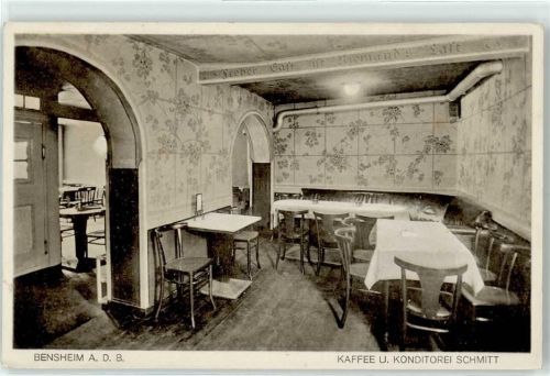 64625 W6140 Bensheim - Cafe Schmitt Innenansicht