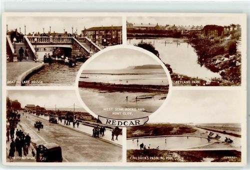 Promenade Boating Lake Bridge Zetland Park Children´s Paddling Pool