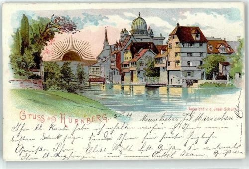 Nürnberg 1899 Insel Schütt
