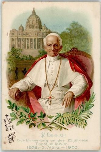 Roma 1903 Papst Leo XIII. 25 jährige Papstjubiläum