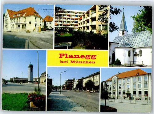Planegg Kirche Wohnsiedlung Altes Rathaus Siedlung Rudolfstrasse, Kapelle von Maria Eich Kirchturm von St. Elisabeth Bahnhofstrasse AKU1