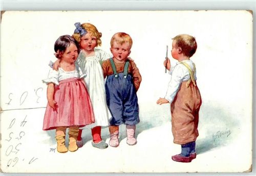 1911 Lied singen Kinder