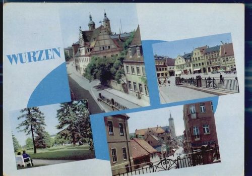 Wurzen Marktszene Park Kirche