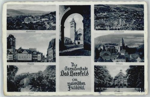 Bad Hersfeld Kurbadviertel Linggplatz Stiftruine Kurpark
