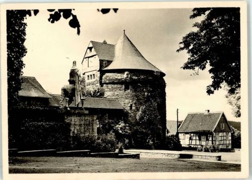 Burg Schloss Foto AK Batterieturm Standbild Engelbert II