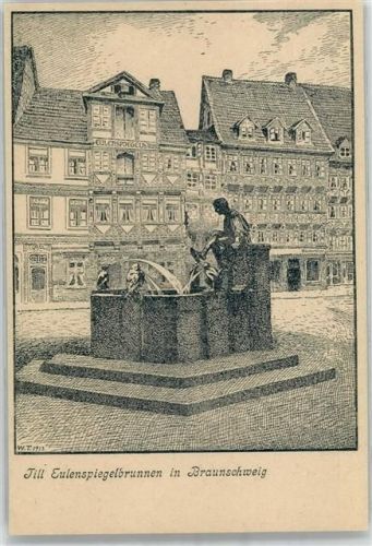 Braunschweig Till Eulenspiegelbrunnen Denkmal