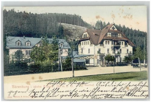 Altenberg 1908 Gasthaus Bärenburg