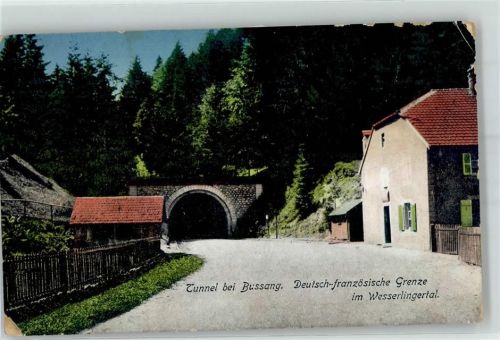 Bussang Tunnel Deutsch französische Grenze im Wesserlingertal