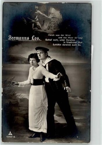 Marineschiffspost Seemann Los Poesie / Liebe Frau