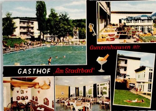 Gunzenhausen Gasthaus Am Stadtbad Besitzer K. Ehrlich Schwimmbad