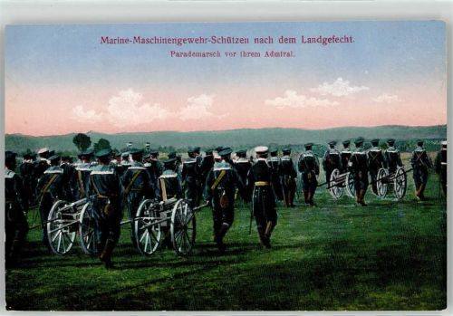 Marine-Maschinengewhr-Schütze Parademarsch Marineschiffspost