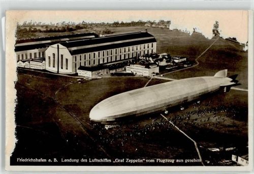 Friedrichshafen Luftschiff Graf Zeppelin Fliegeraufnahme
